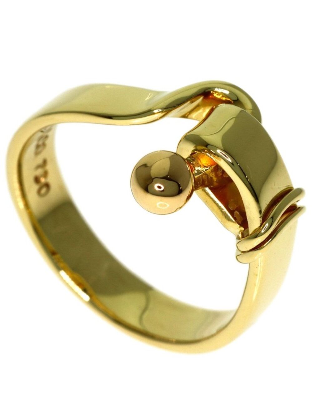 Tiffany & Co Hook & Eye Ring 18k Yellow Gold